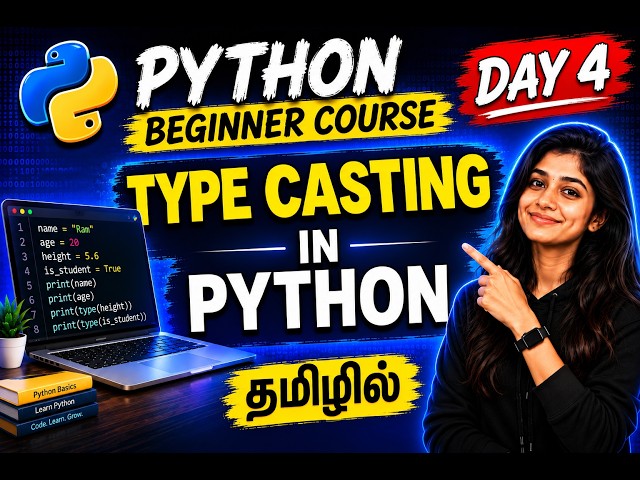 Python Type Casting Explained | Python Beginner Course – Day 4