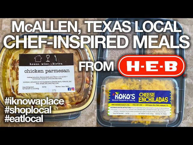 HEB Chef-Inspired Meals from Local McAllen, TX Restaurants -  House Wine & Bistro and Koko's