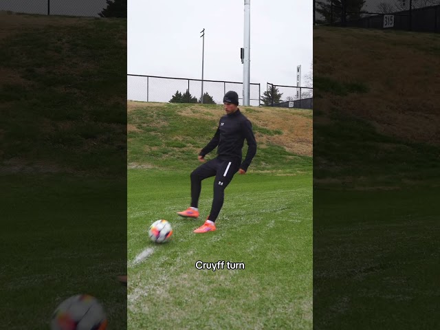 First touch exercise to escape pressure & beat defenders #football #soccer