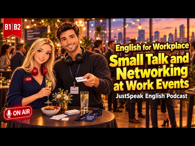 Learn English with Podcast|Small Talk and Networking at Work Events|B1|B2