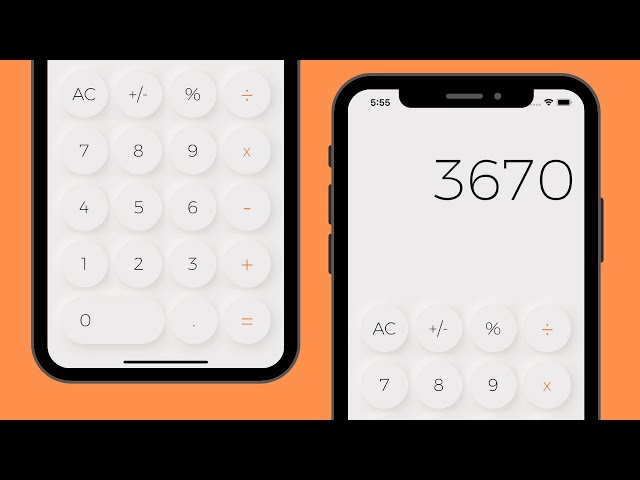 Flutter Neumorphic Calculator Design
