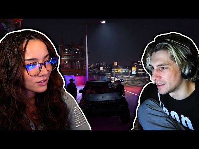 Cinna's FULL 1st Interaction with xQc on his Cop (GTA RP Nopixel)