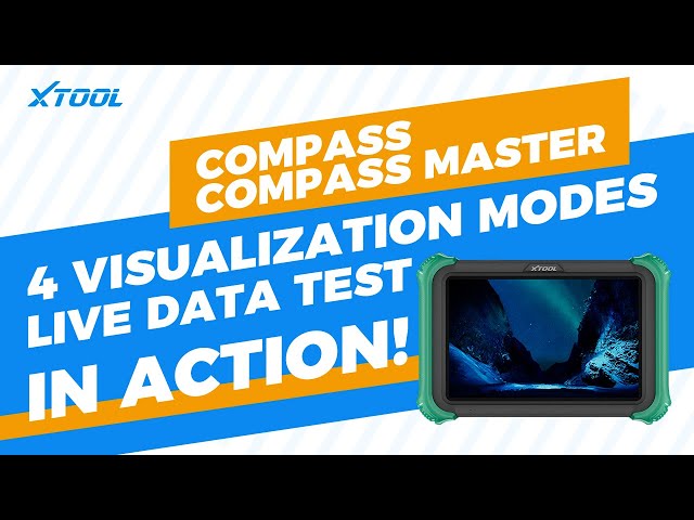 XTOOL COMPASS Live Data in Action — 4 Smart Visualization Modes for Real-Time Diagnosis