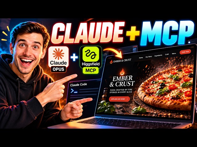 Claude Opus+ Higgsfield MCP Built This Motion Website