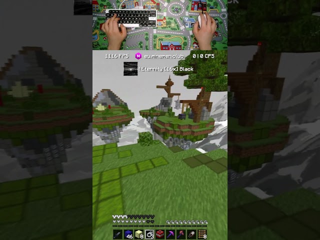 CLEAN ETERNITY RECOLOR #shorts #viral #gaming #minecraft #minemenclub #pvp #fireballfight