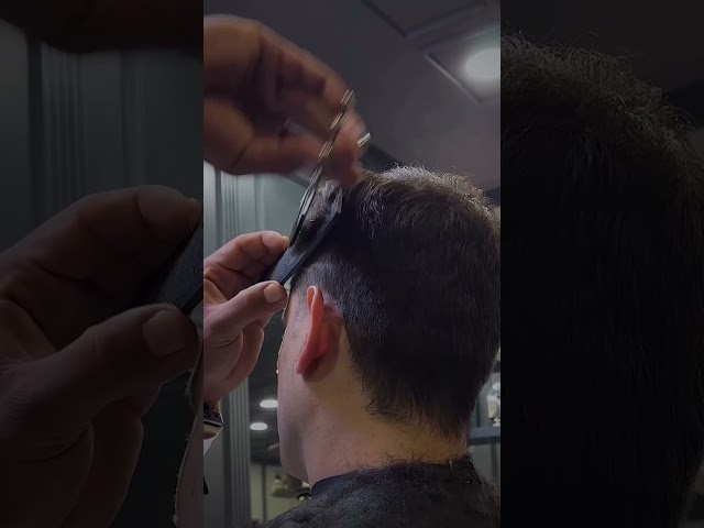 ASMR Barber Cutting Tutorial Showing Crisp #barber #clipper #lineup