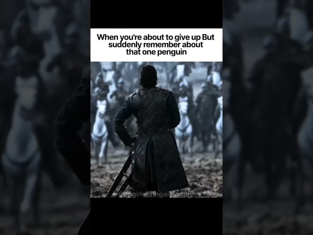 Don't give up remember that penguin #motivation #mindset #success #yt #shorts #success #jonsnow