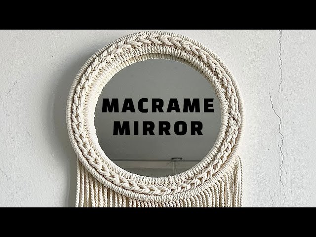 How to Make Macrame Mirror like IKEA | Home Decor Ideas
