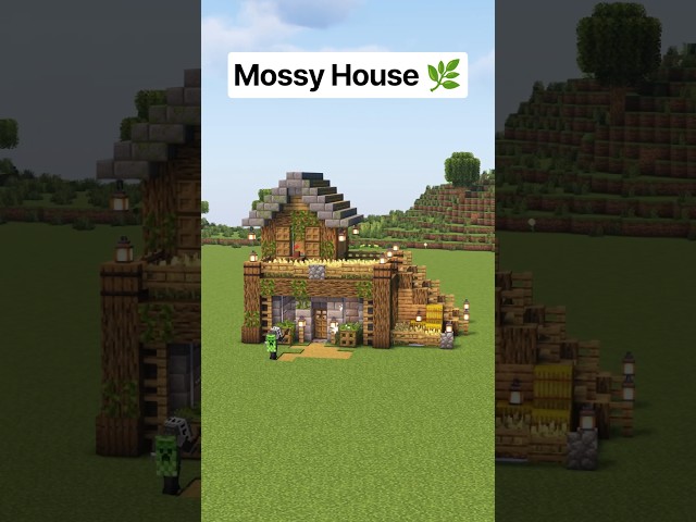 Rustic Mossy Oak House in MINECRAFT 🏠🌿