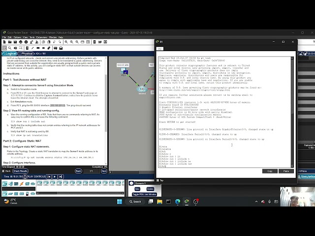 6.4.5 Packet Tracer – Configure Static NAT