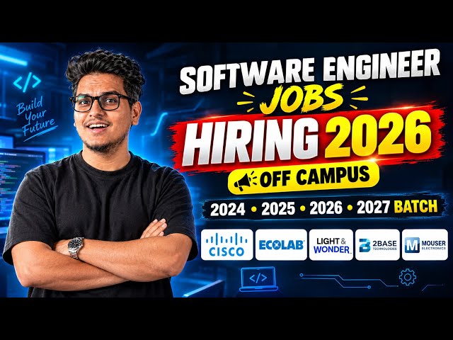 Software Engineer Jobs Hiring🚨| Freshers & Experienced | 2024,2025,2026 & 2027 Batch Students Apply 