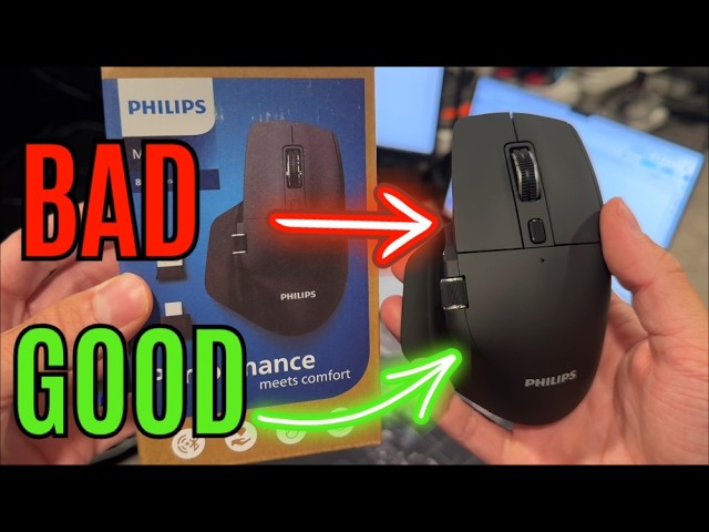 Philips Ergonomic Mouse Review: Silent, Rechargeable & Multi-Device