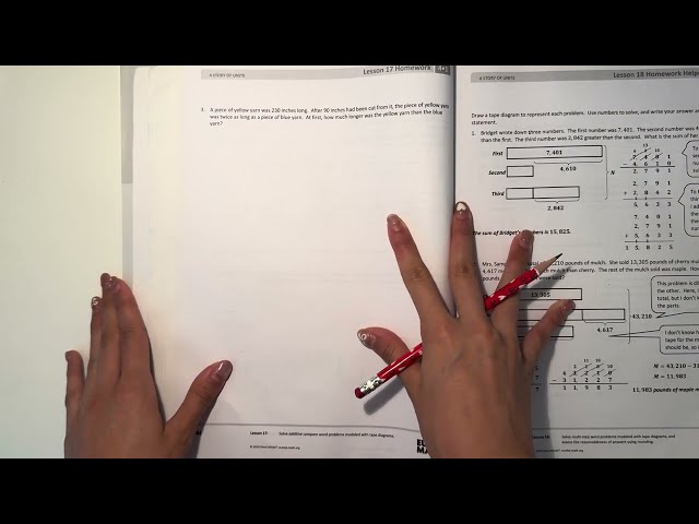 Eureka Math Grade 4 Module 1 Lesson 17 Homework (Succeed) | Math With Aubrey