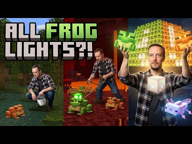 Starting Minecraft Anew 54! Axolotl Battle & the Quest for Froglights!