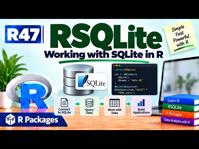 R47 | RSQLite — Working with SQLite in R | R Packages | Uplatz