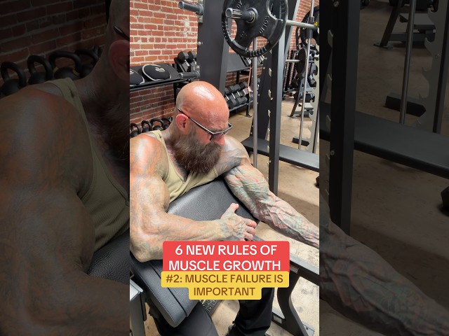 Do you need to train to failure to build muscle? Take at least one set to true failure.