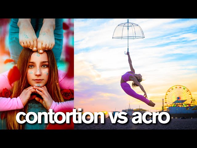CONTORTION vs ACRO Viral 10 Minute Photo Challenge