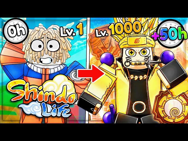 I Spent 50 Hours Going From Noob to Pro in Shindo Life!