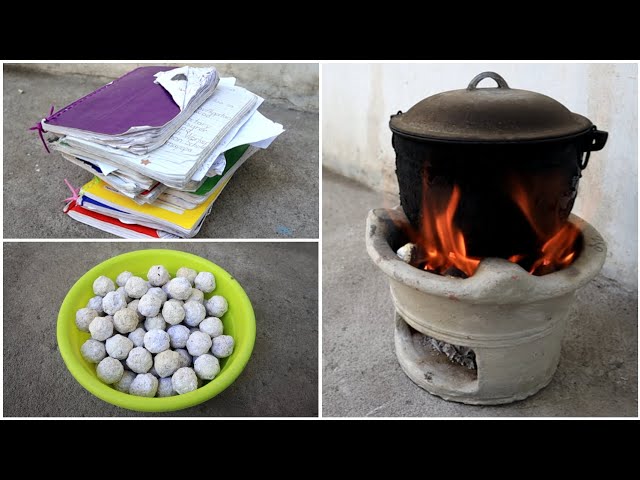 PAPER CHARCOAL MAKING | Zero Cost Ideas At Home | Paper Recycle | Tatzkreen Art 