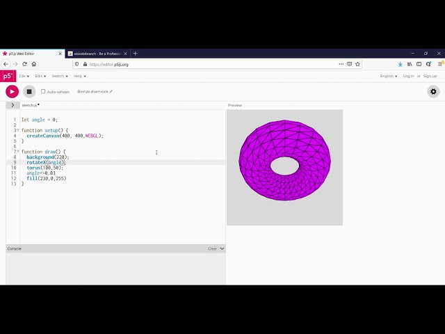 p5 Web Editor  -  p5.js Tutorial for Coding Master
