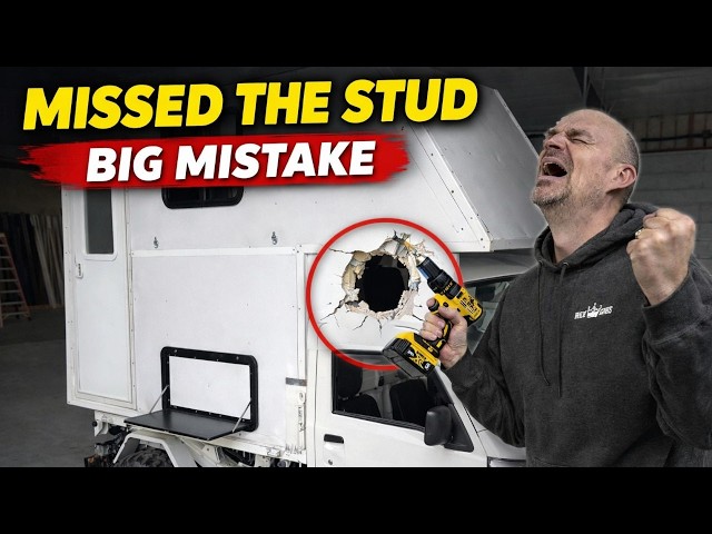 I Missed the Stud and Now There’s a Hole in My KEI Truck Camper! #keitruck #keitruckcamper #jdm