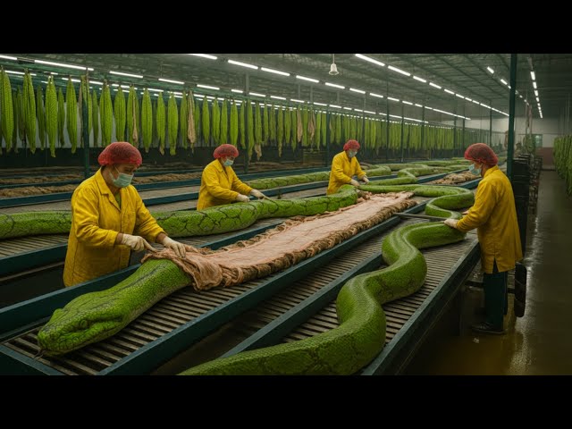 Inside Snake Leather Factory: How Snake Skin Becomes Million-Dollar Luxury Fashion Industry