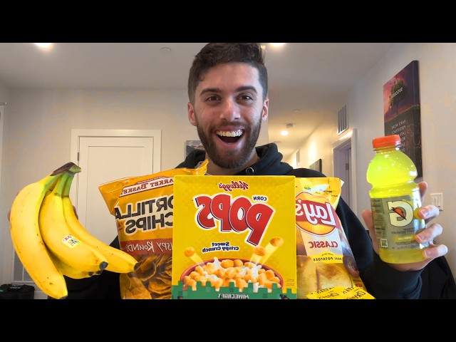 Eating ONLY ONE COLOR FOOD For 24 Hours!
