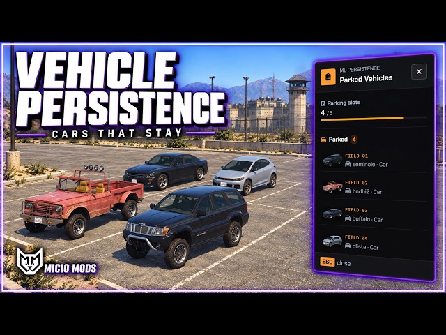 FiveM Vehicle Persistence Script: Claim NPC Cars & Rip Out GPS Trackers