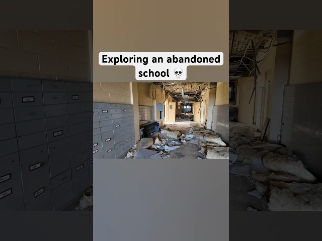 I explored an abandoned elementary school #urbanexploration #abandoned  #school