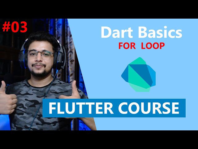For Loop - Dart programming language tutorial in Hindi | Flutter in Hindi (Free Course) Part 3