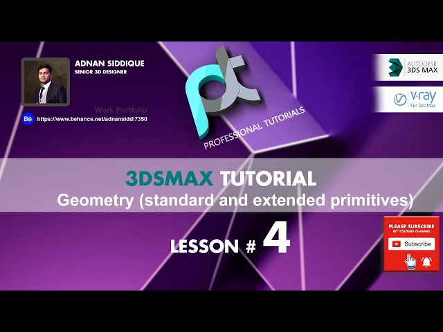 3ds Max Geometry Standard And Extended Primitives Tutorial