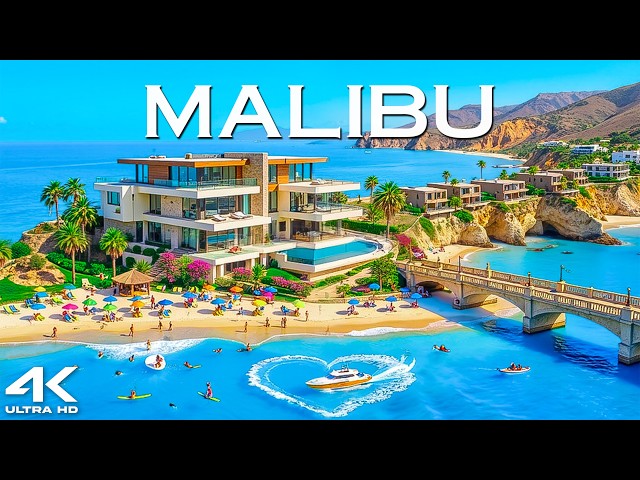 Malibu 🇺🇸 4K | Zuma Beach, Pacific Coast Highway & Coastal Paradise