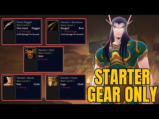 I Attempted WoW Hardcore With NO Gear Upgrades