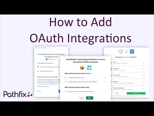 How to add OAuth Integration in your SaaS (using Pathfix OAuth)