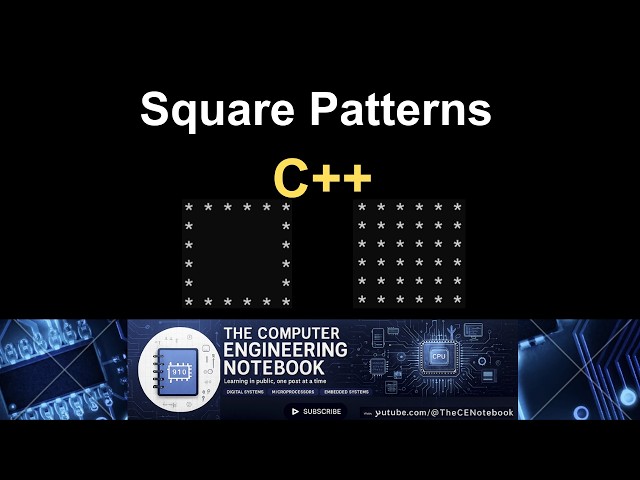 Print a Hollow & Filled Square in C++ | For Loop Pattern Tutorial