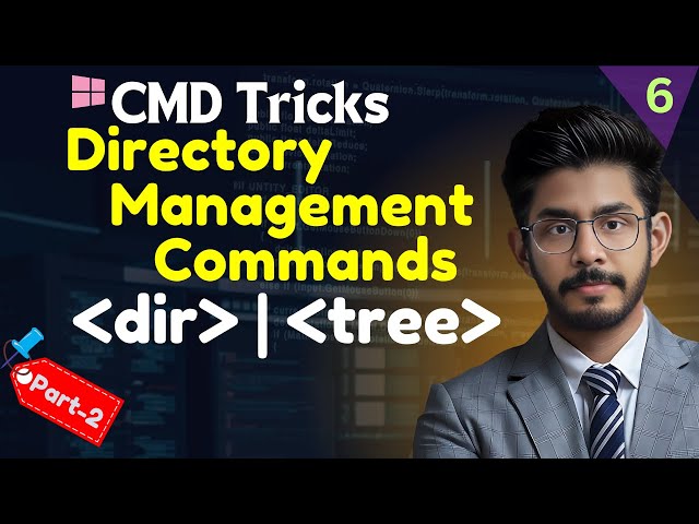 Directory management commands | dir  command | tree command | File and Directory Management | Part-2