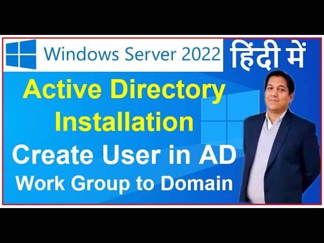 Active Directory Installation & Configuration (ADDS) in Server 2022 in Hindi via Rohit Shanu | DC