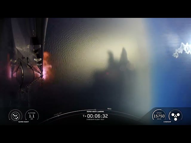 CRASH! SpaceX Starship Booster Into Gulf of America
