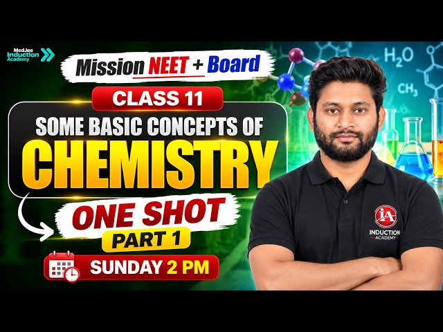 Class 11 Chemistry 🔥 Some Basic Concepts of Chemistry | One Shot Part 1 | NEET + Boards By Sahil Sir