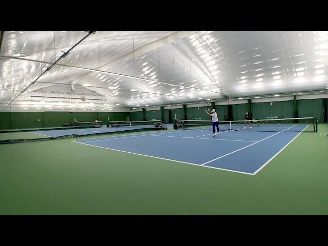 [4K UHD Court-Level] Jackie's Tennis Training - #798 - 2026-09-25 (8am, Thu) - Rally with Daniel