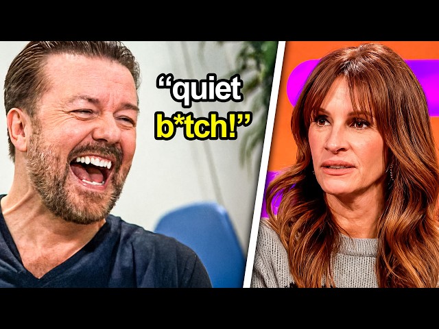 Ricky Gervais EXPOSING Celebrities For 10 Minutes Straight!