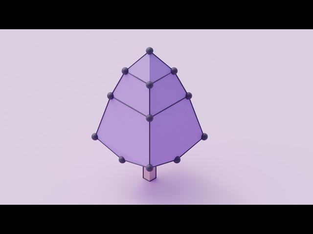 Model a Simple Isometric Tree In Blender - Series 6