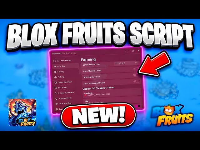 [NO KEY]  NEW BLOX FRUITS SCRIPT! (Roblox) | FAST AUTO FARM & MAGNET TOKEN FARM & More (UPDATE 30)