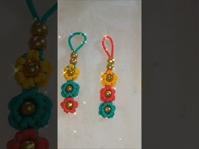 Diy Macrame super easy Paracord Lanyard Keychain #shorts