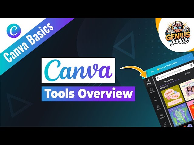 Canva Tools Overview Mastering Graphic Design in Minutes | Genius Junkie