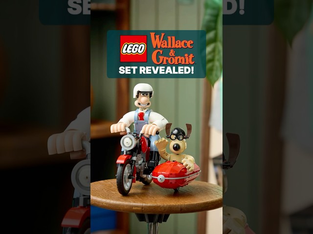 Official LEGO Wallace & Gromit Revealed! 🛵🐶 #lego #legonews