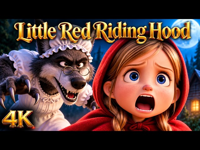 Little Red Riding Hood | 4K 3D Animation | English Fairy Tales 