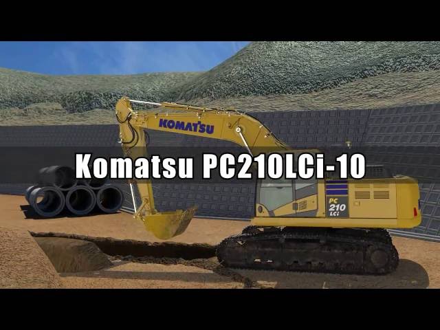 The first intelligent Machine Control Excavator | PC210LCi