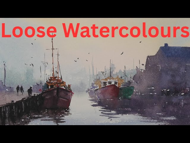 Painting Boats in Harbour in the Atmospheric way!