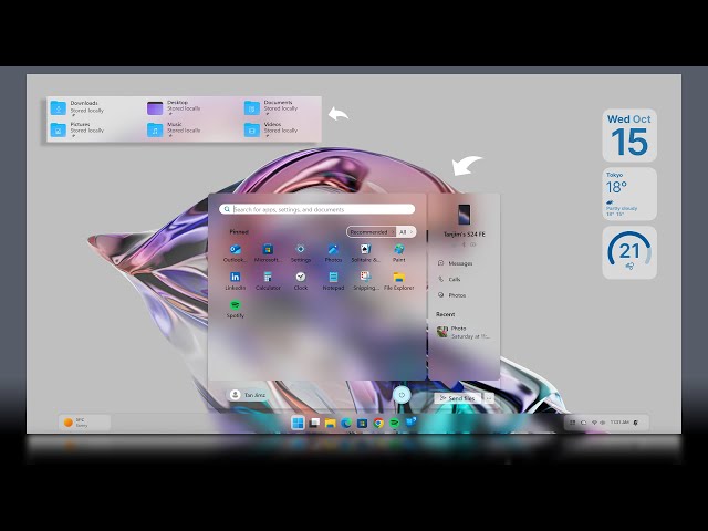For Windows 11 25H2 - Get the New Glass Taskbar, Start Menu & More